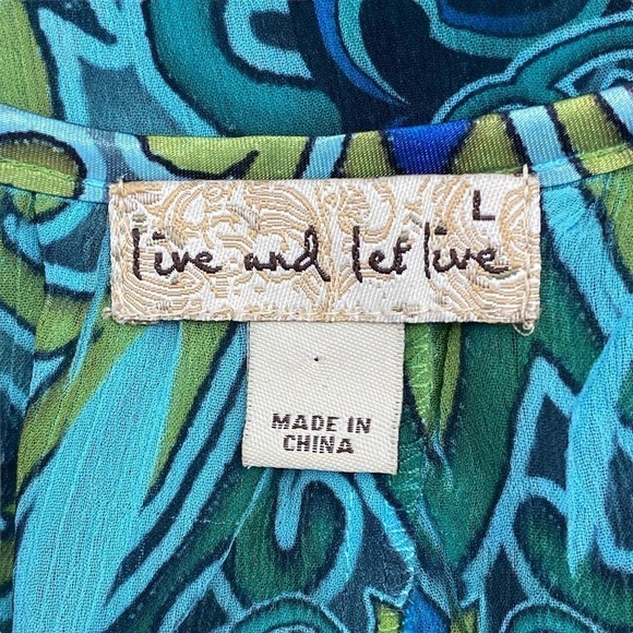 ONE World Live & Let Live Multicolor Paisley Top - Picture 8 of 11